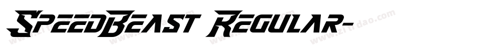 SpeedBeast Regular字体转换